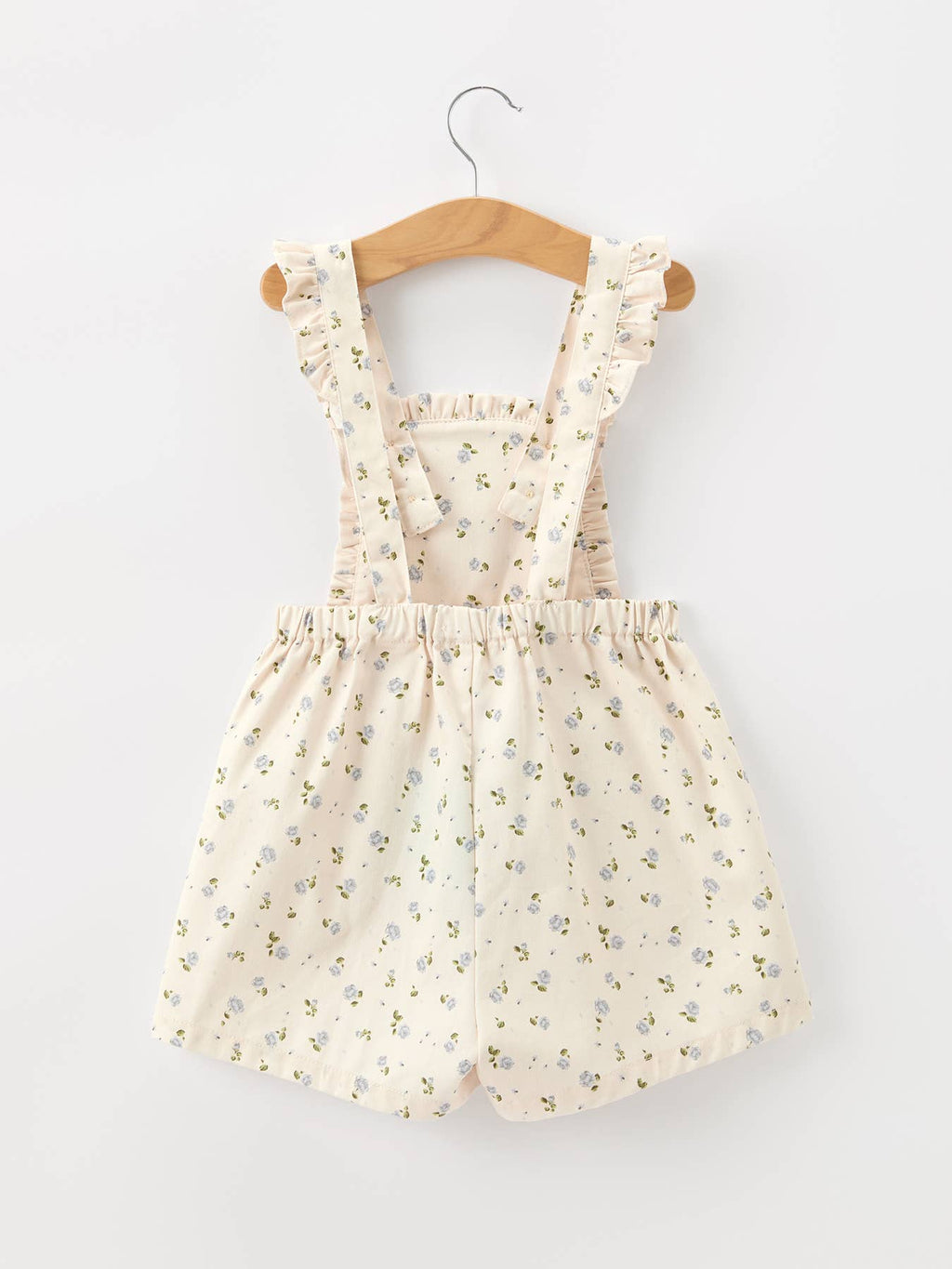 Girls Blue Floral Print Wide Leg Jumpsuit