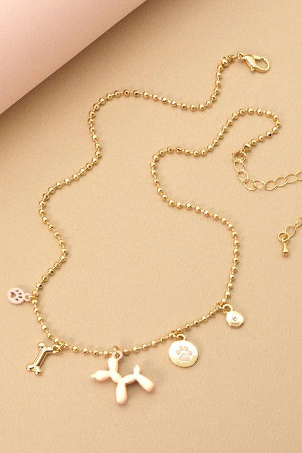 PUP PAW CHARM NECKLACE
