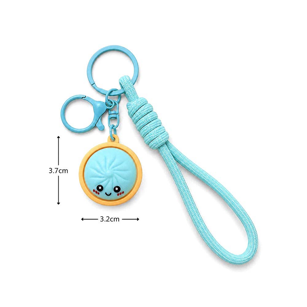 12PCS - Cute Bao Bun Dumpling Bag Charm Keychains