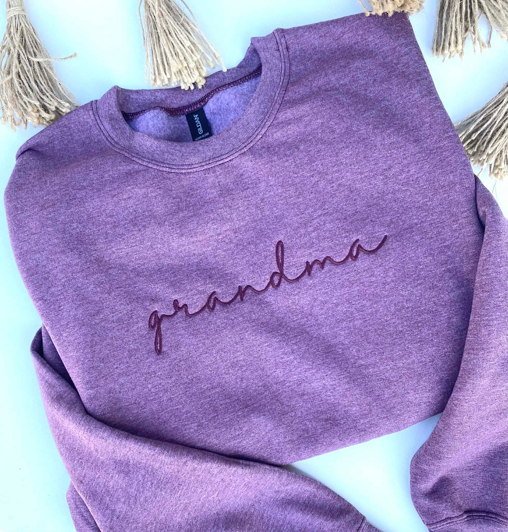 Embroidered Grandma Sweatshirt
