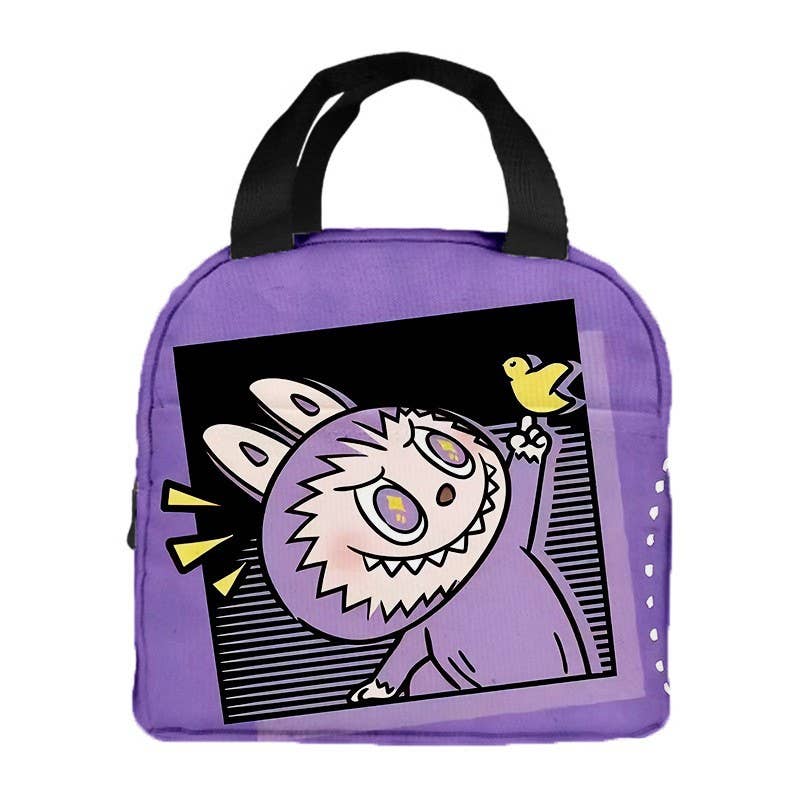 Cute monster lunch bag Aluminum Foil Insulation Bag