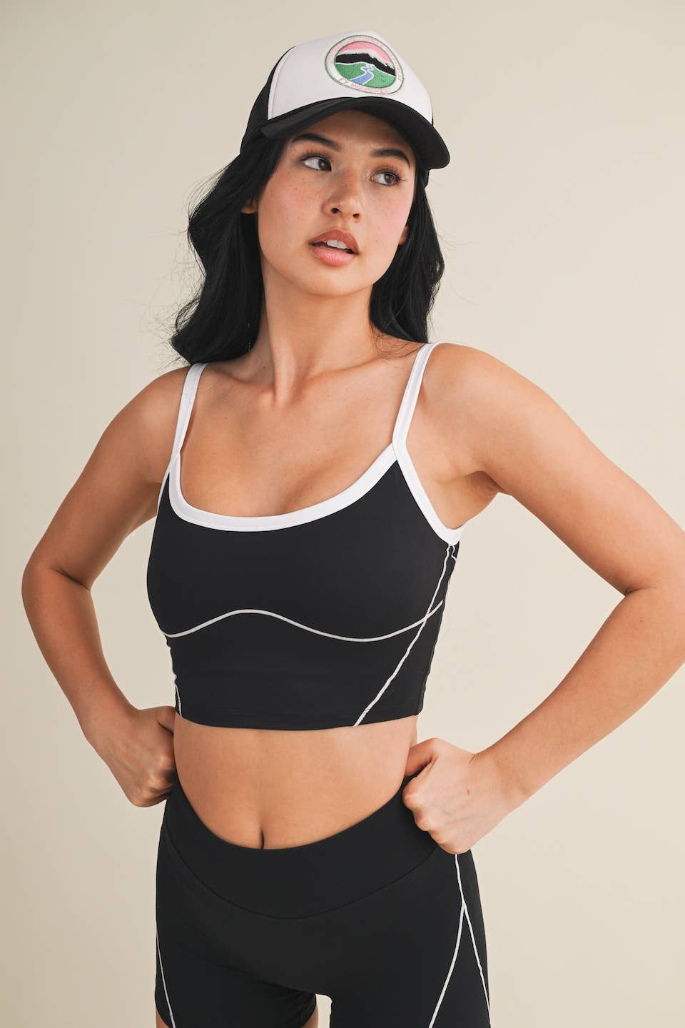 Contrast Contour Top