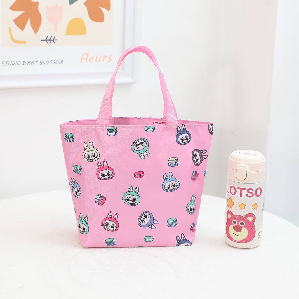 🍱 “Labubu Delight” Cute Monster Waterproof Lunch Box Storage Bag