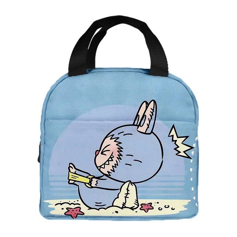 Cute monster lunch bag Aluminum Foil Insulation Bag
