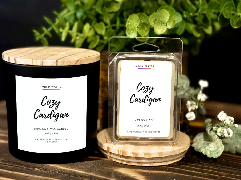 Cozy Cardigan 16 oz 100% Soy Candle  