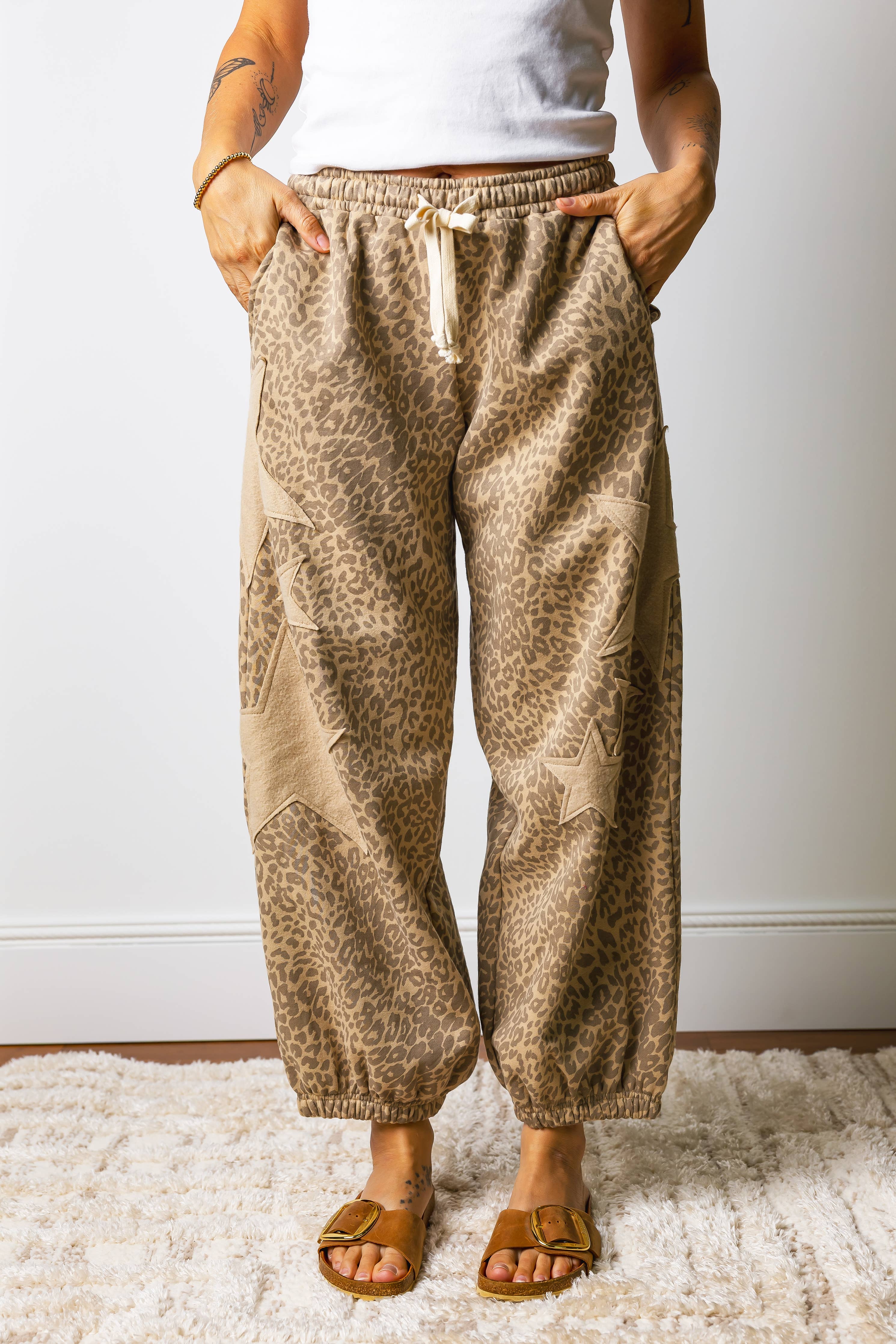 Western Leopard Star Patched Drawstring
