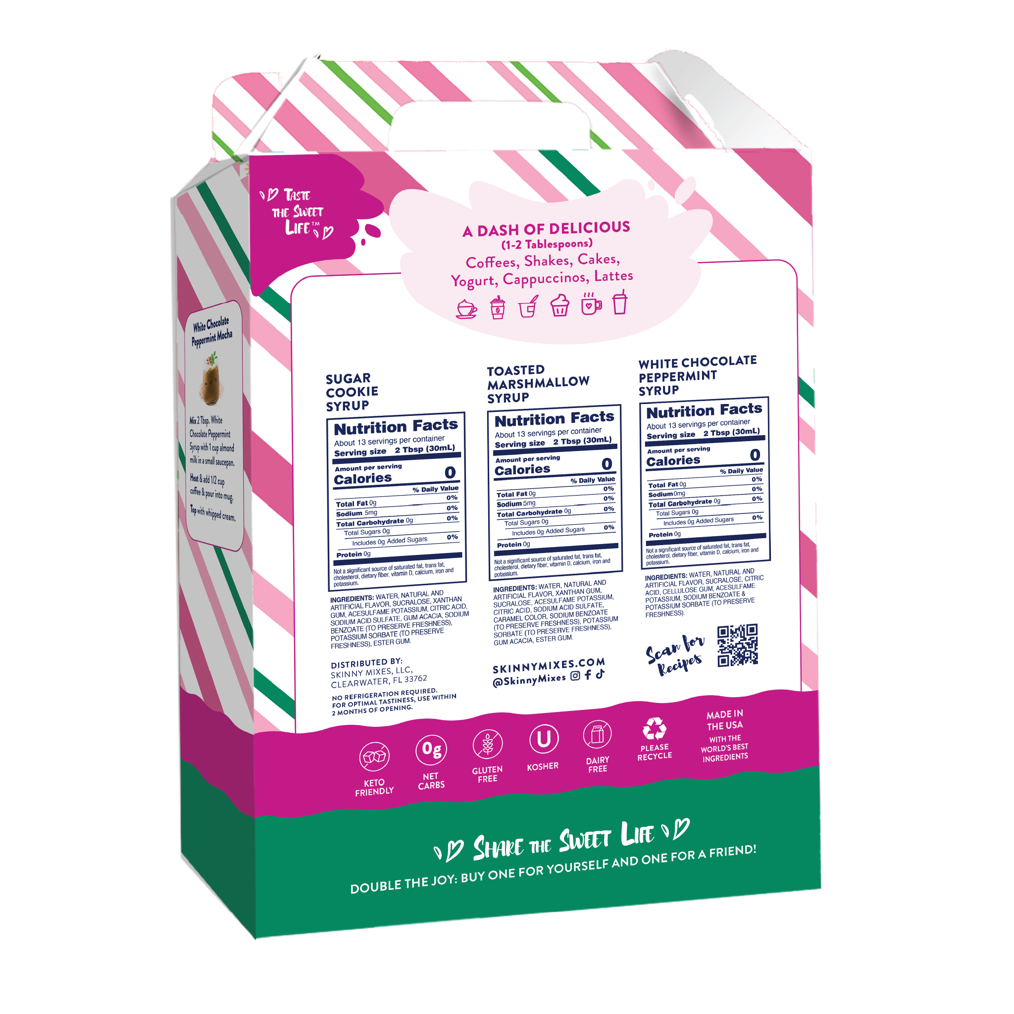 Holiday Barista Syrup Trio - Sugar Free Gift Set