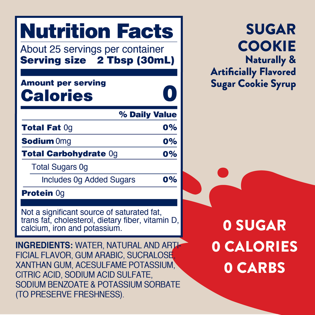 Sugar Free Sugar Cookie Syrup