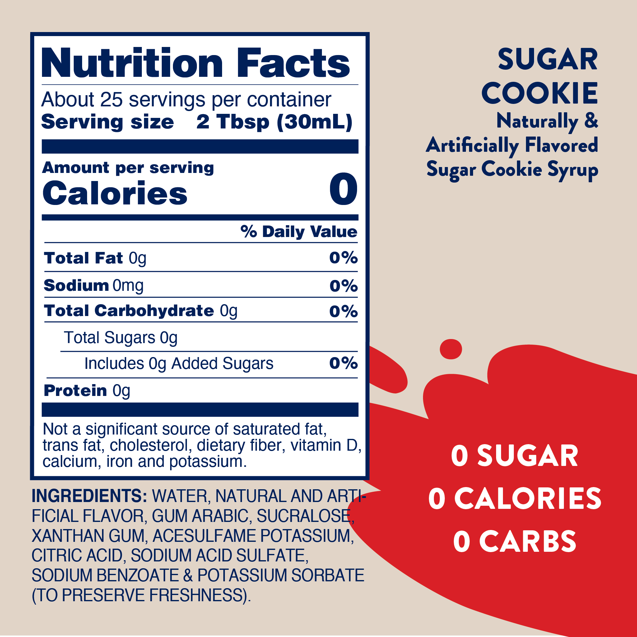 Sugar Free Sugar Cookie Syrup