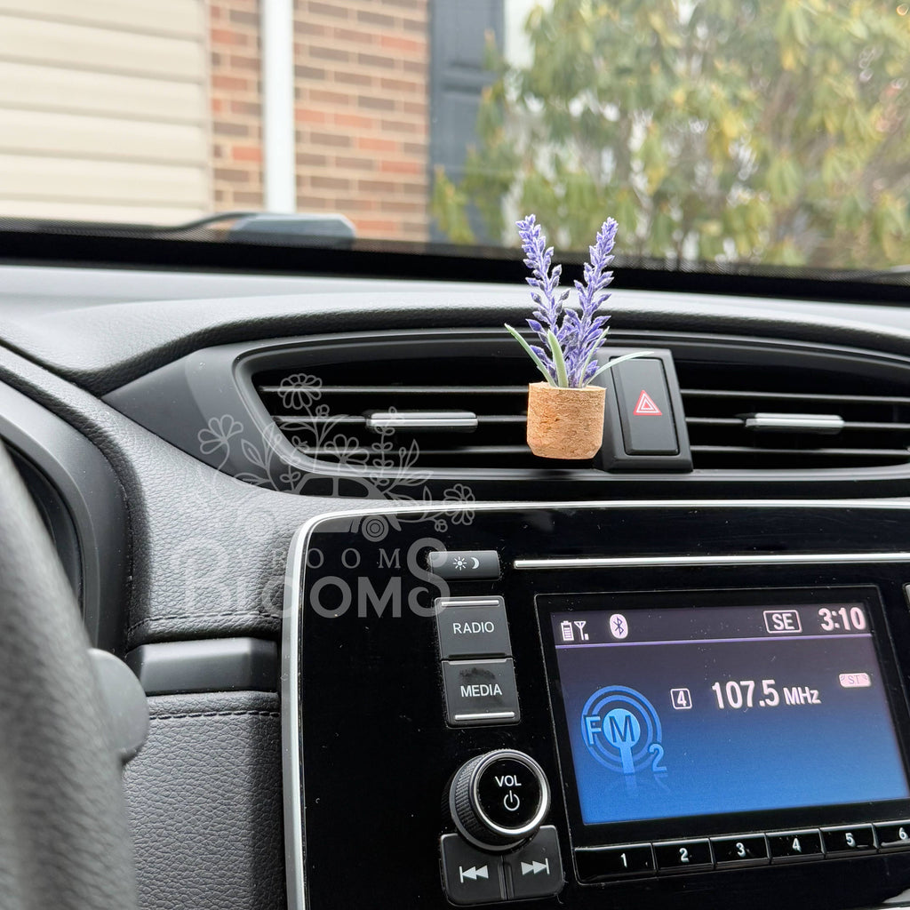 Lavender Flower Vent Clip Car Air Freshener (Reusable)