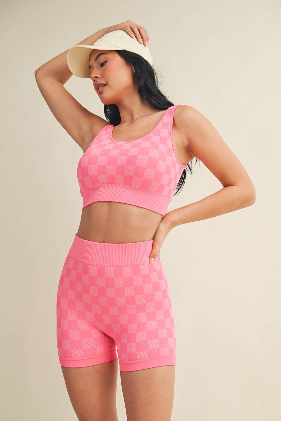 Checkmate Cropped Two Piece Set