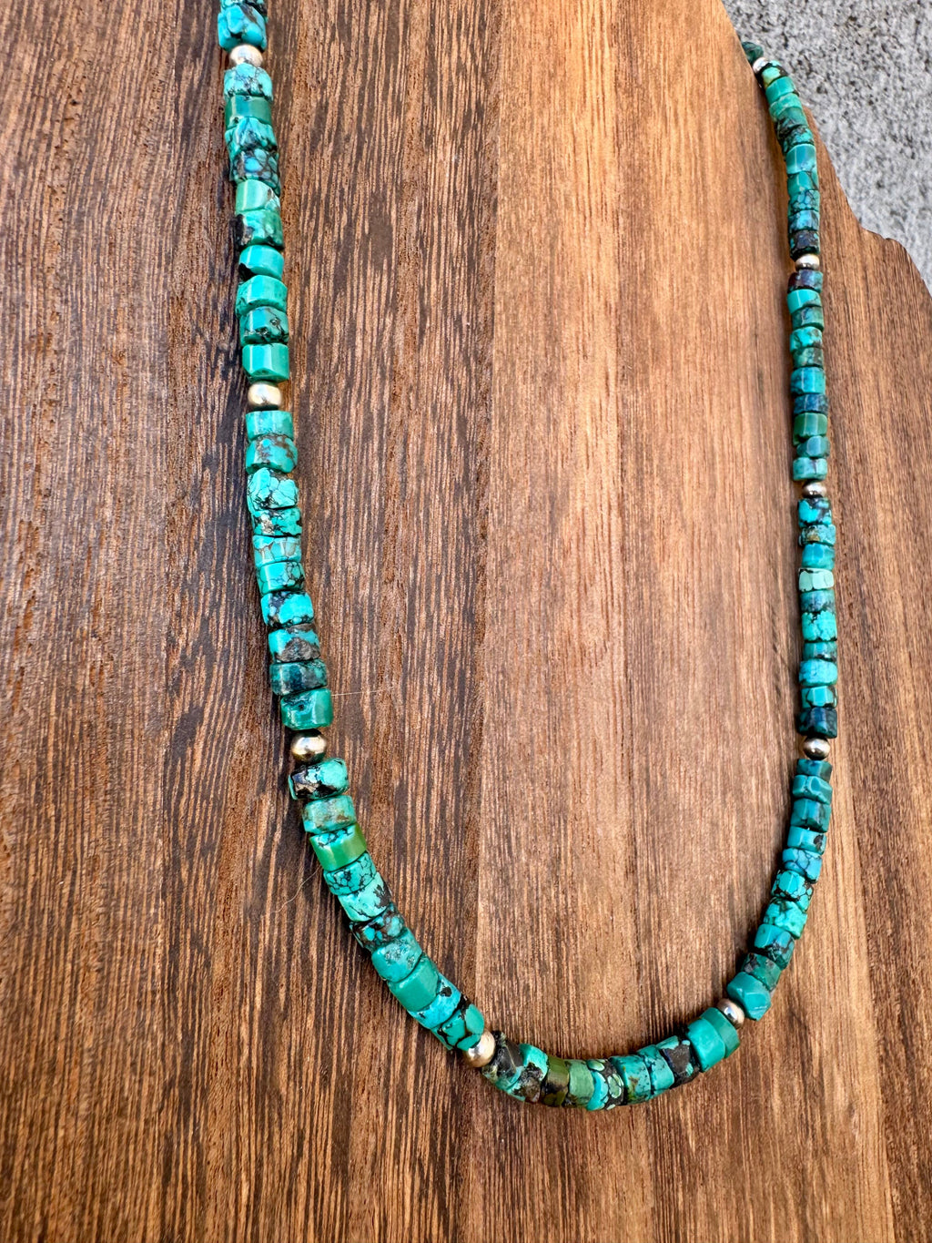 Genuine Turquoise Choker/Navajo Pearl Choker/Turquoise