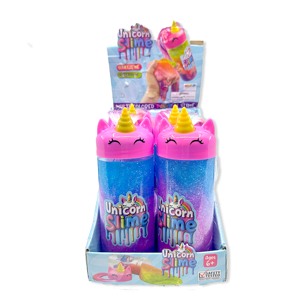 Sparkly Rainbow Unicorn Slime - 6/Display