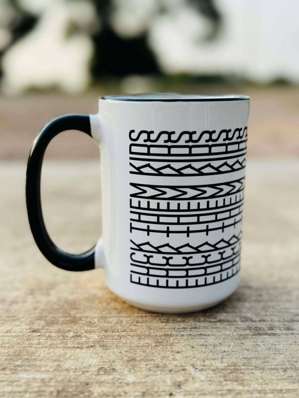 Fuck This Shit Mug, Tire Track Mug, Hidden Message Mug