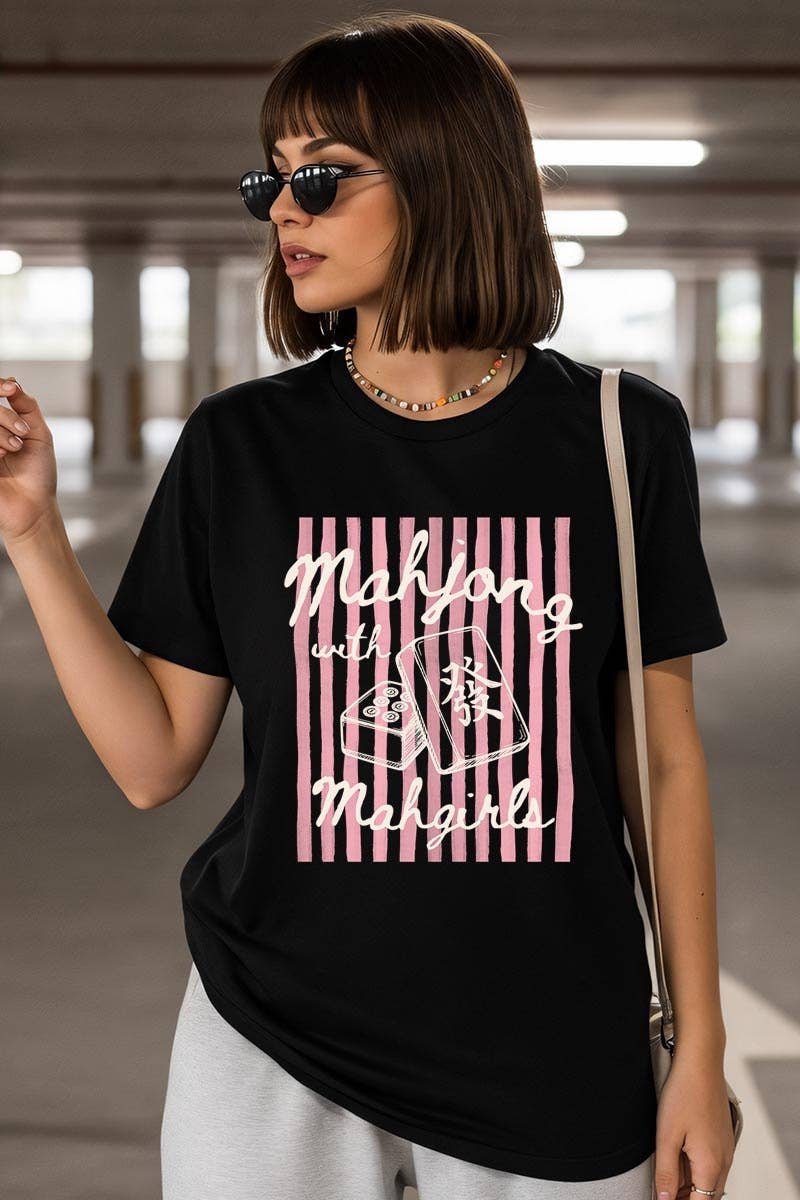 Mahjong Mahgirls Graphic Tee